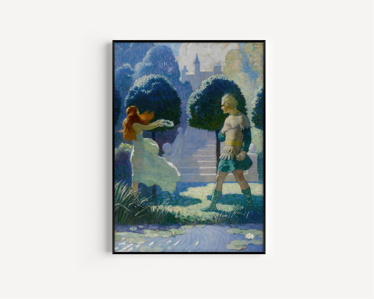 N. C. Wyeth — Ogier and Morgana | Illustration Art Print