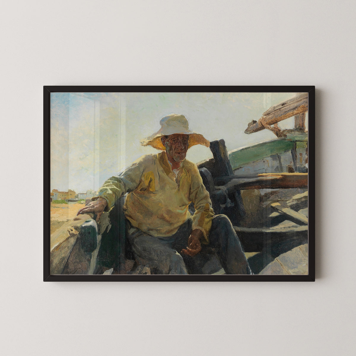 Joaquín Sorolla — Old Fisherman in a Boat | Fine Art Print