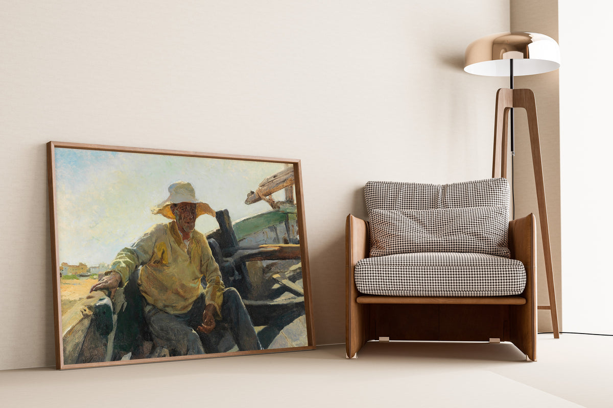 Joaquín Sorolla — Old Fisherman in a Boat | Fine Art Print