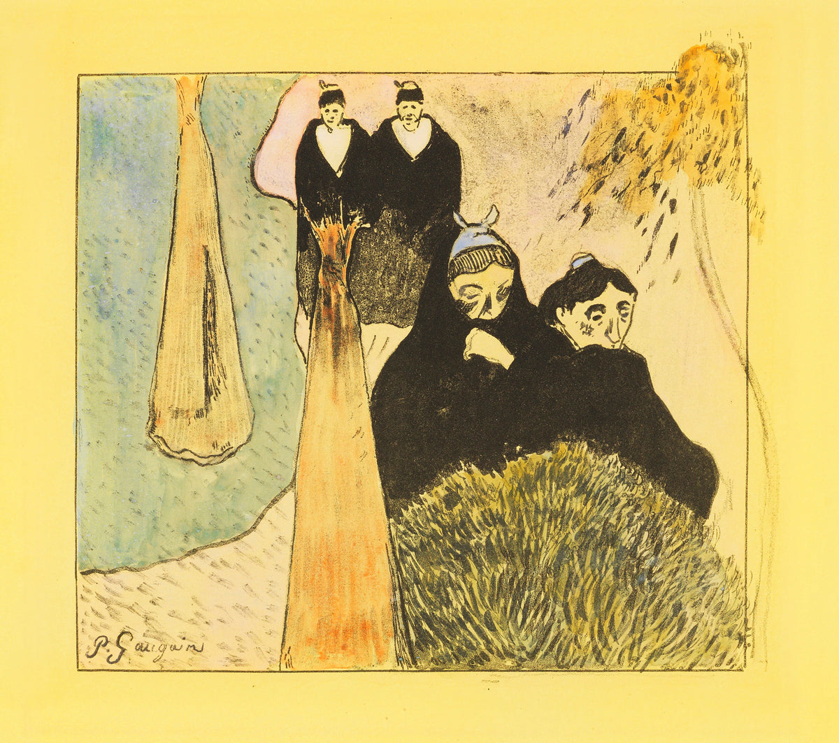 Paul Gauguin — Old Women of Arles | Lithograph Print