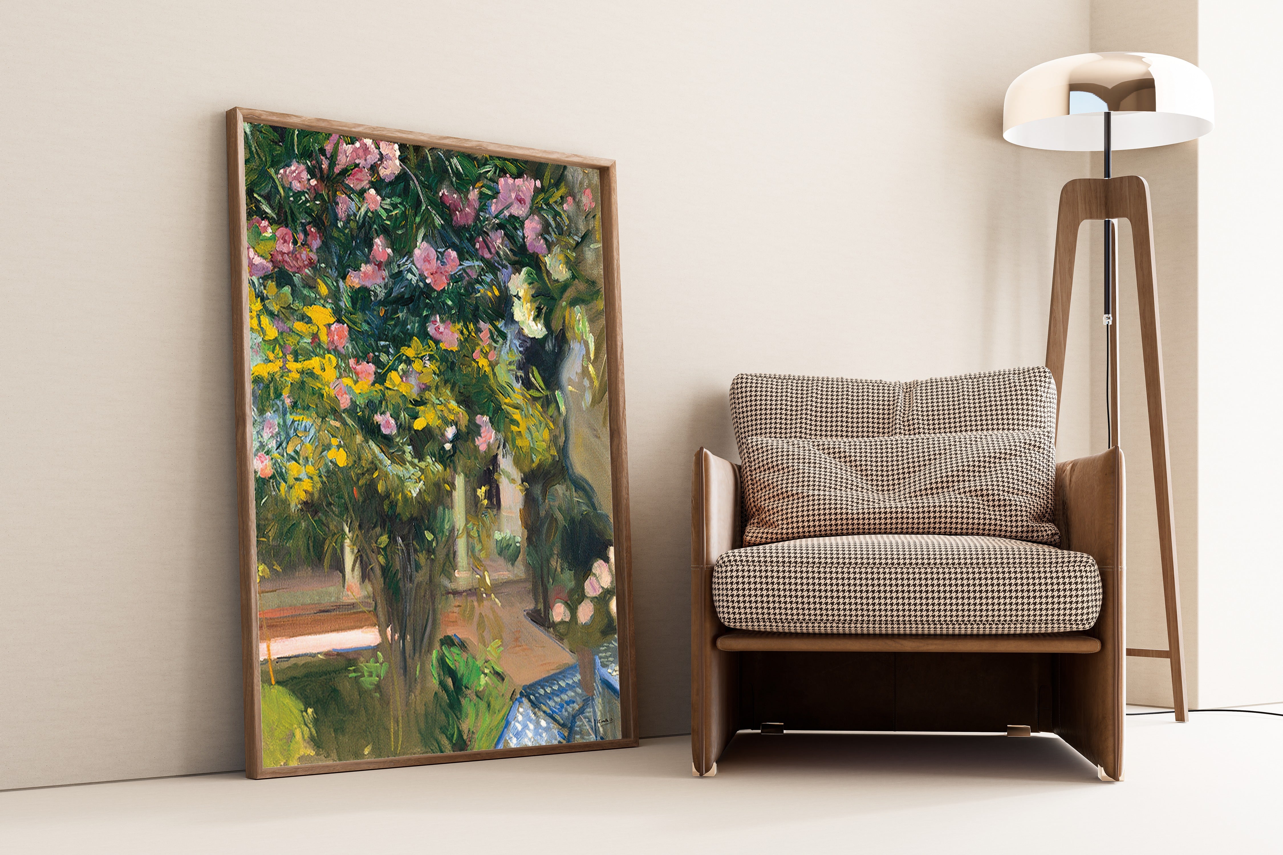 Joaquín Sorolla — Oleanders in the Courtyard of the Artist's House | Fine Art Print