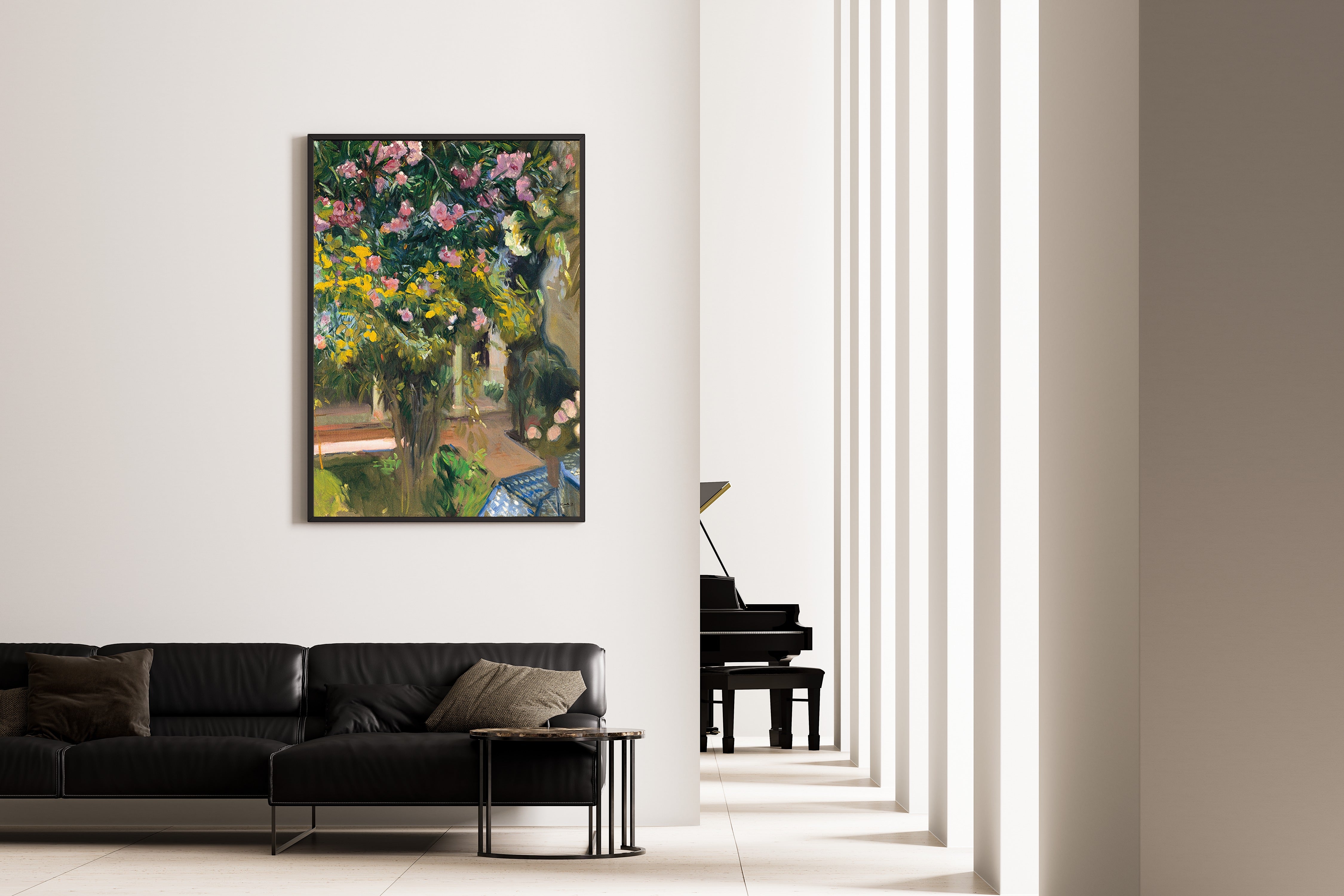 Joaquín Sorolla — Oleanders in the Courtyard of the Artist's House | Fine Art Print