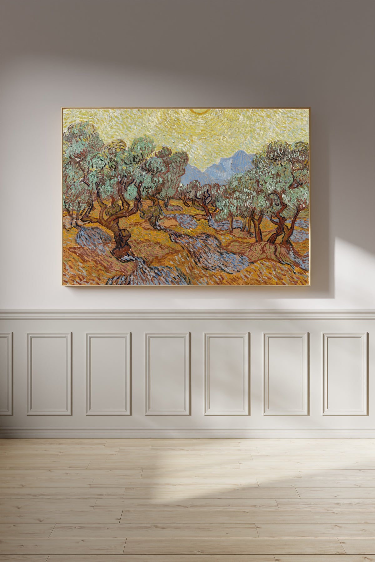 Vincent van Gogh — Olive Trees with Yellow Sky and Sun | Fine Art Print