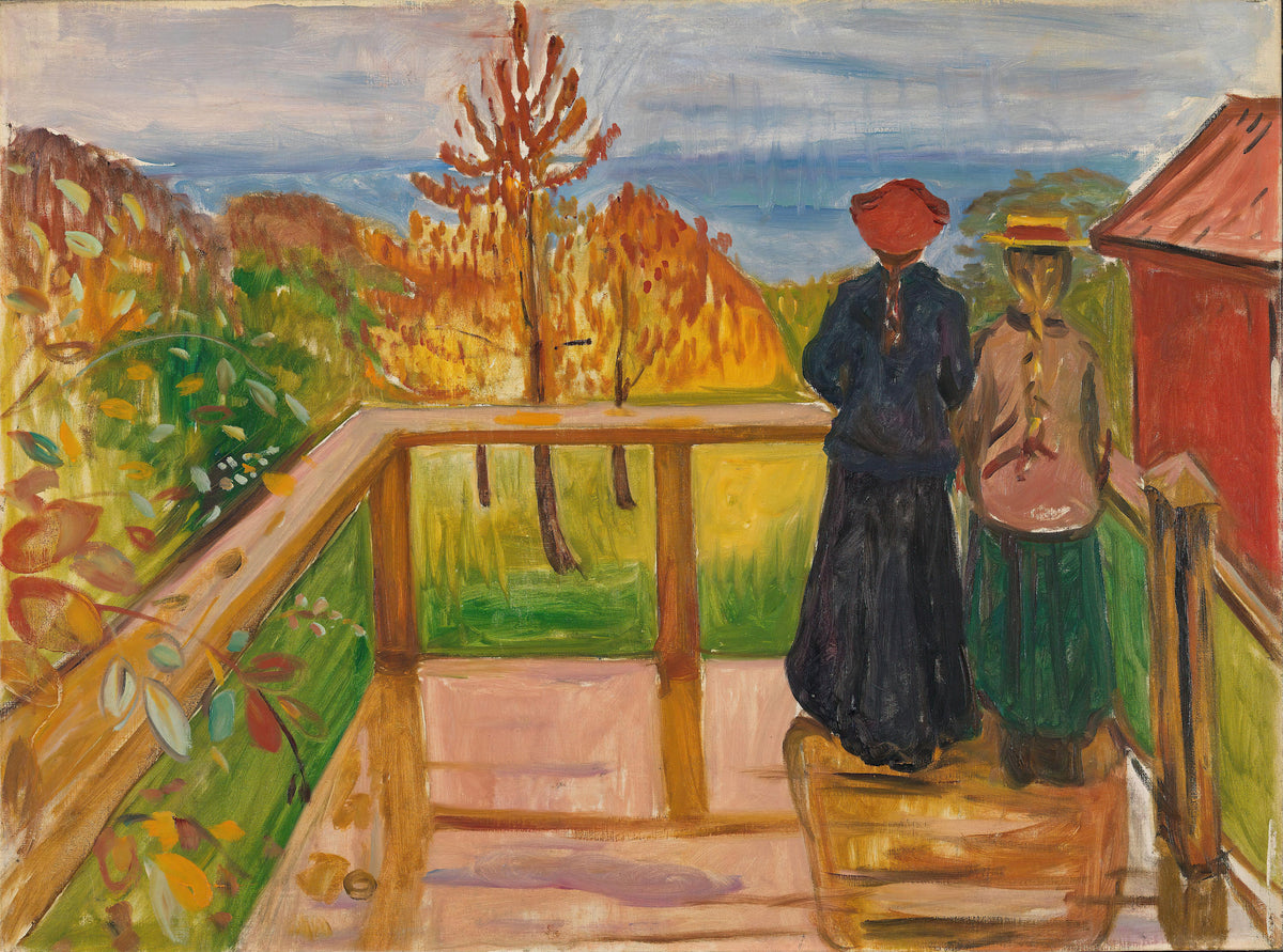 Edvard Munch — On the Veranda | Expressionist Fine Art Print
