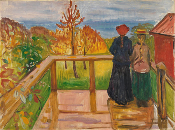 Edvard Munch — On the Veranda | Expressionist Fine Art Print