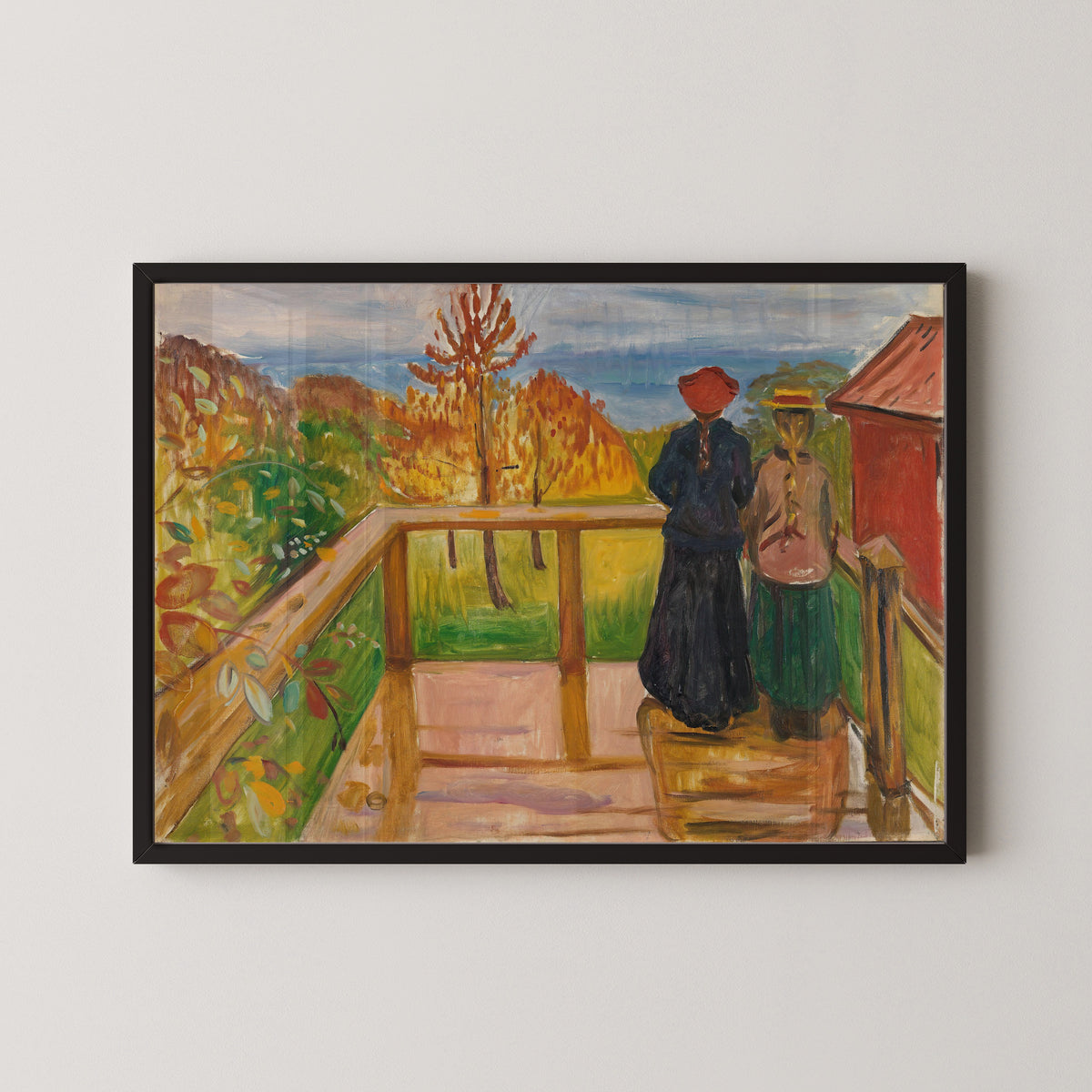 Edvard Munch — On the Veranda | Expressionist Fine Art Print