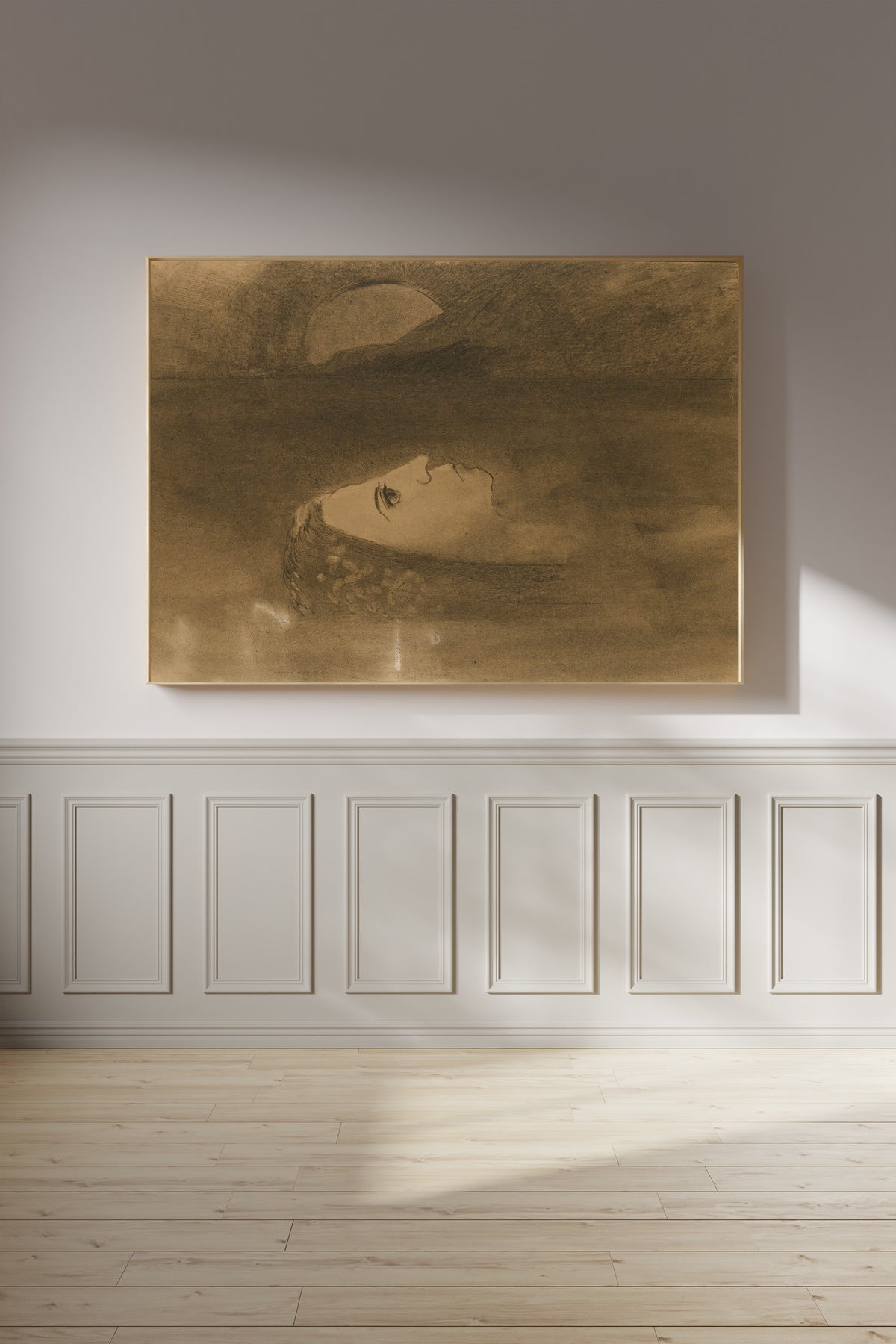 Odilon Redon — Ophelia (Floating Head) | Symbolist Art Print