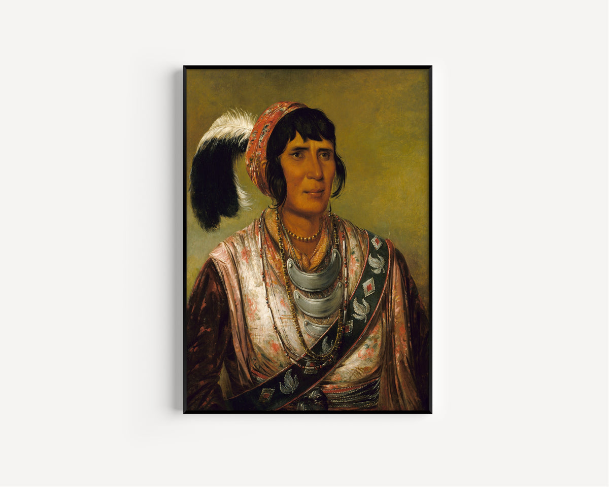 George Catlin — Os-ce-o-lá, The Black Drink, a Warrior of Great Distinction | Western Art Print