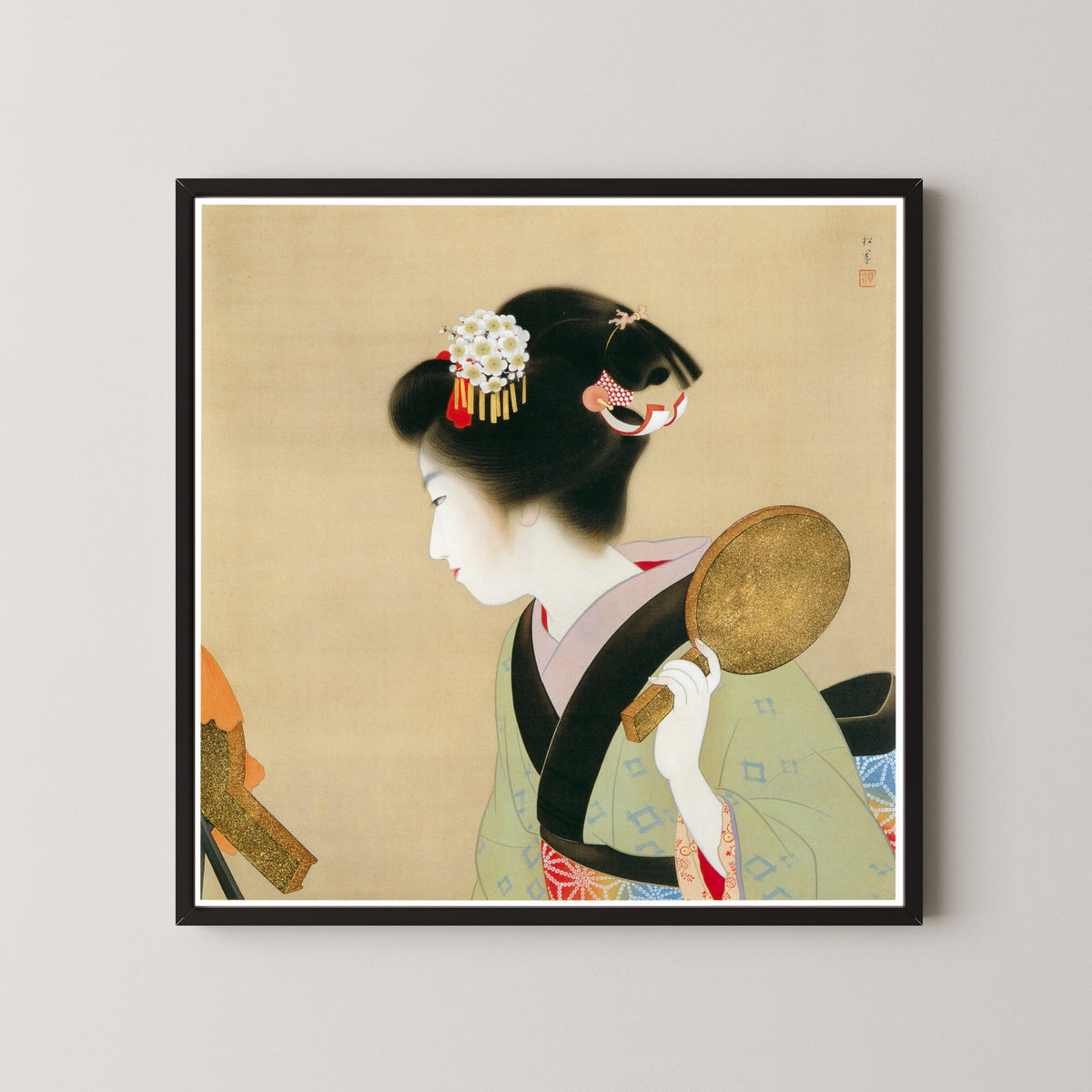 Uemura Shōen — Oshidori-mage (Mandarin-duck Coiffure) | Fine Art Print