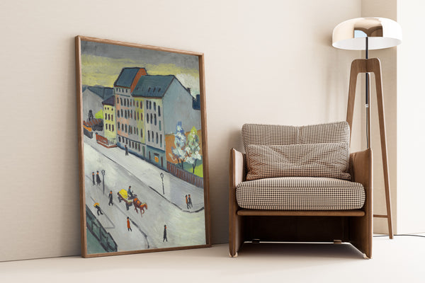 August Macke — Our Street in Grey | Expressionist Fine Art Print