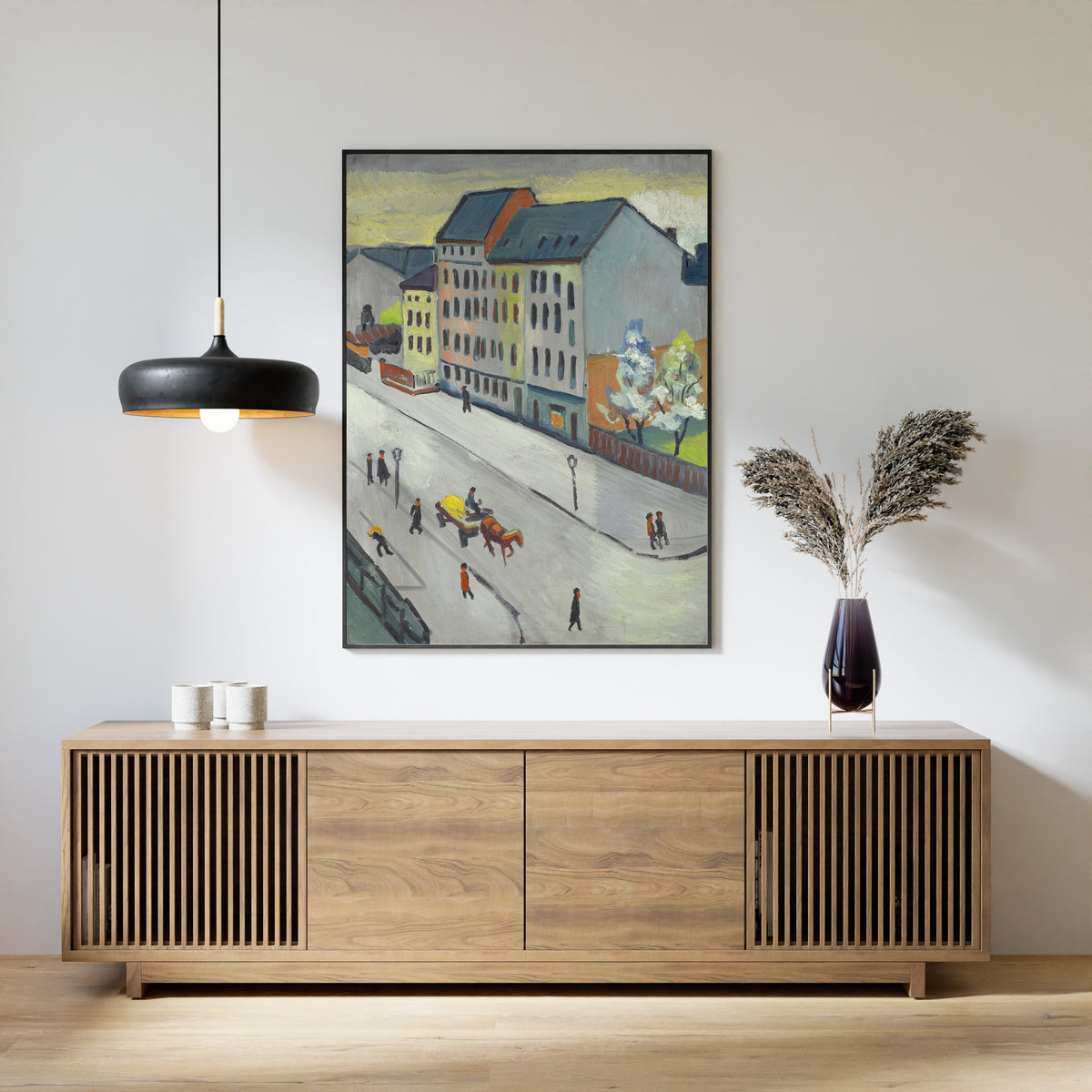 August Macke — Our Street in Grey | Expressionist Fine Art Print