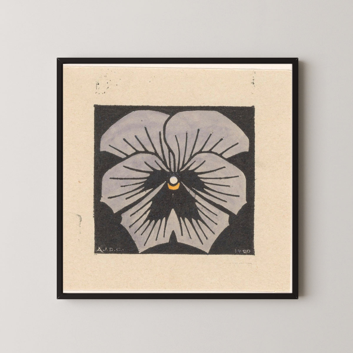 Julie de Graag — Pansy | Woodcut Print