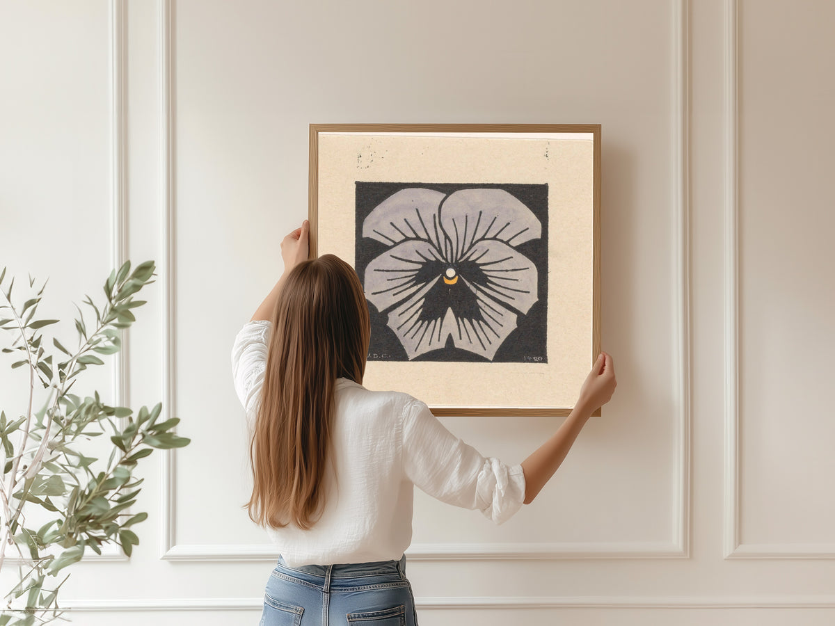 Julie de Graag — Pansy | Woodcut Print