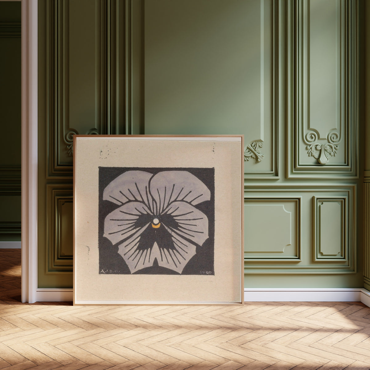 Julie de Graag — Pansy | Woodcut Print