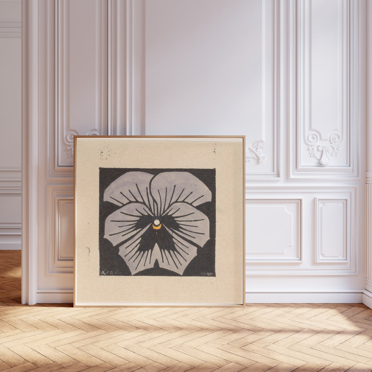 Julie de Graag — Pansy | Woodcut Print