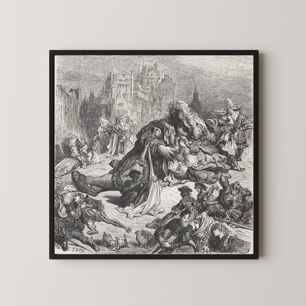 Gustave Doré — Pantagruel in Avignon | Wood Engraving Print