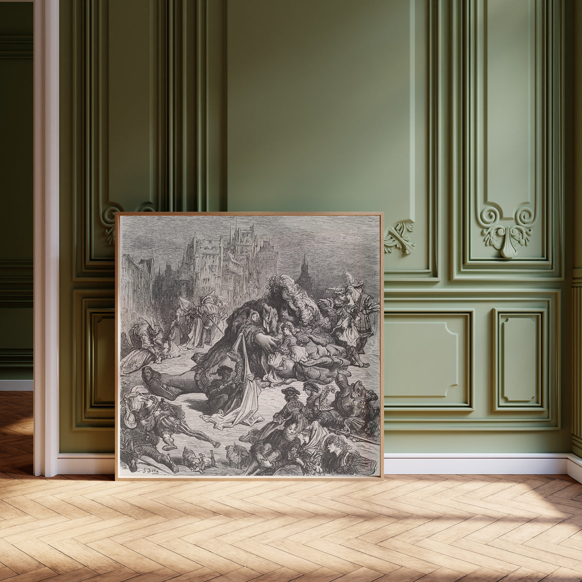 Gustave Doré — Pantagruel in Avignon | Wood Engraving Print