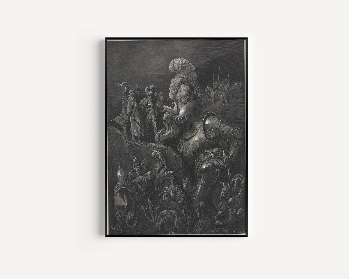 Gustave Doré — Pantagruel's Council of War | Wood Engraving Print