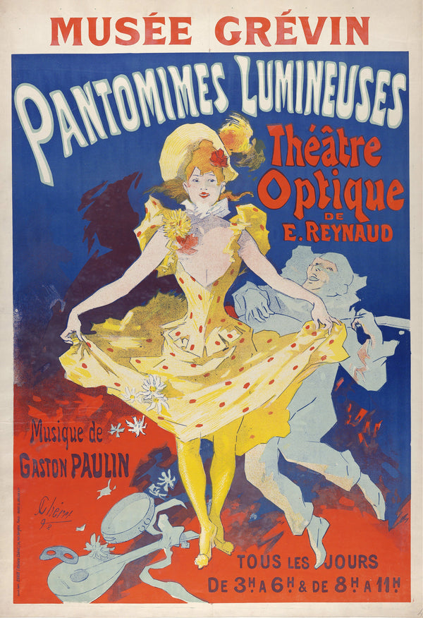 Jules Chéret — Pantomimes lumineuses | Vintage Poster Print
