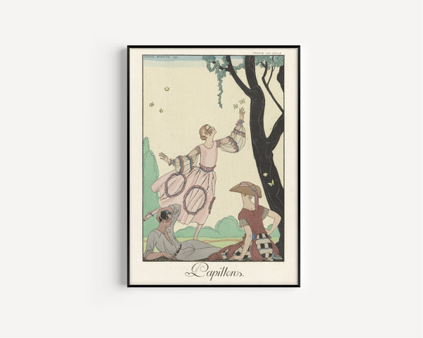 George Barbier — Papillons | Art Deco Fashion Print