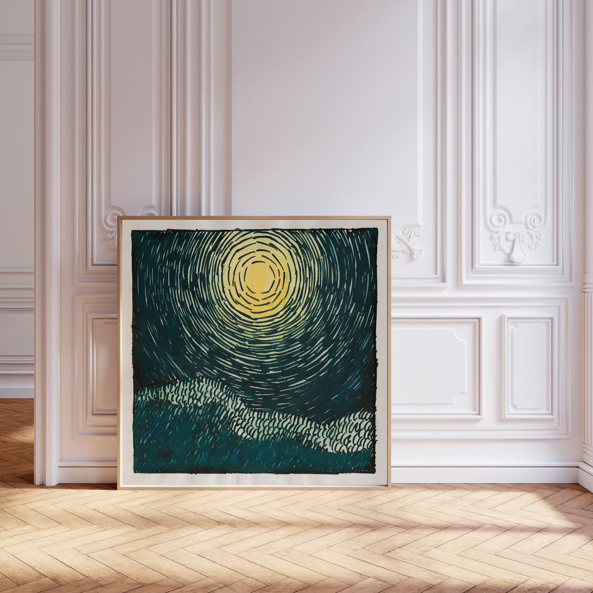 Karl Wiener — Pavement and Meadow No. 10 | Modernist Landscape Print
