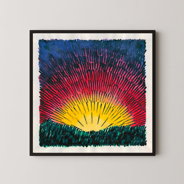 Karl Wiener — Pavement and Meadow No. 21 | Modernist Landscape Print