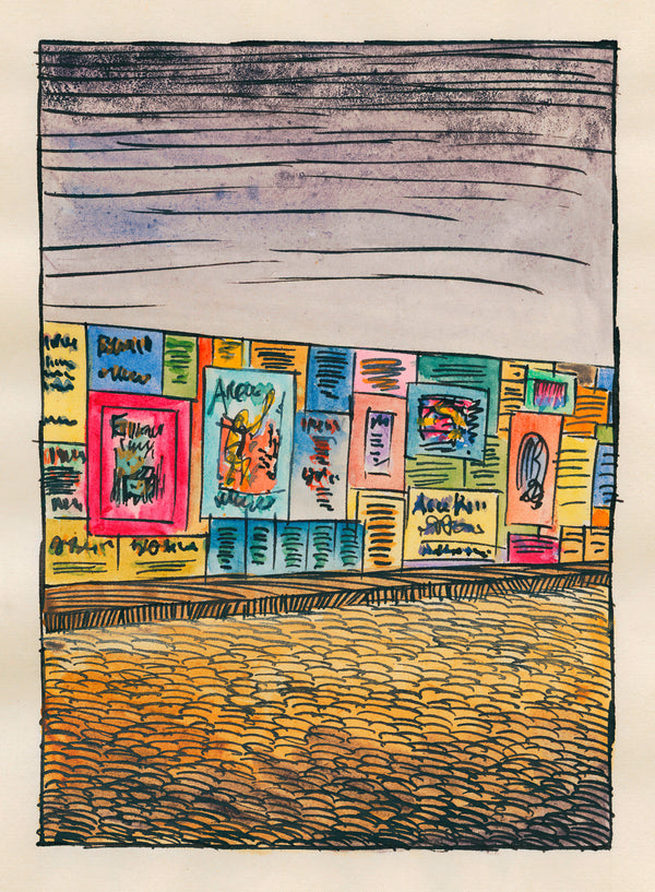 Karl Wiener — Pavement and Meadow No. 4 | Modernist Landscape Print