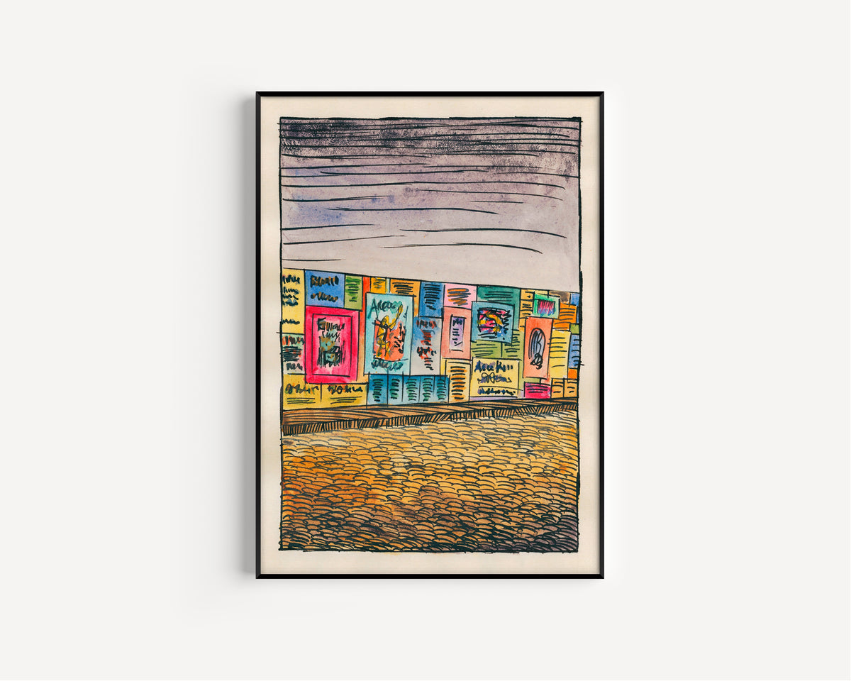 Karl Wiener — Pavement and Meadow No. 4 | Modernist Landscape Print