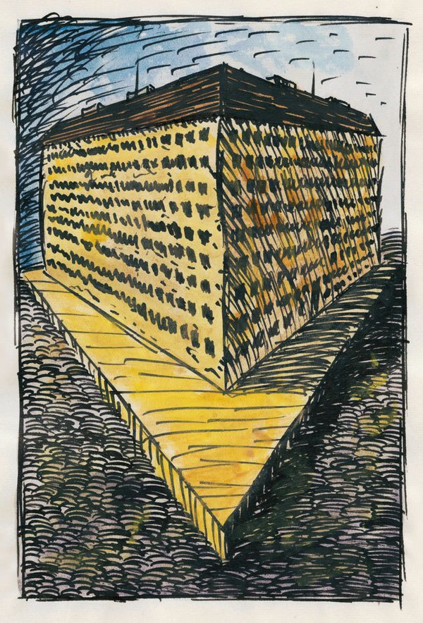 Karl Wiener — Pavement and Meadow No. 6 | Modernist Landscape Print