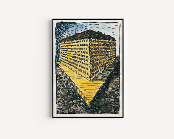 Karl Wiener — Pavement and Meadow No. 6 | Modernist Landscape Print