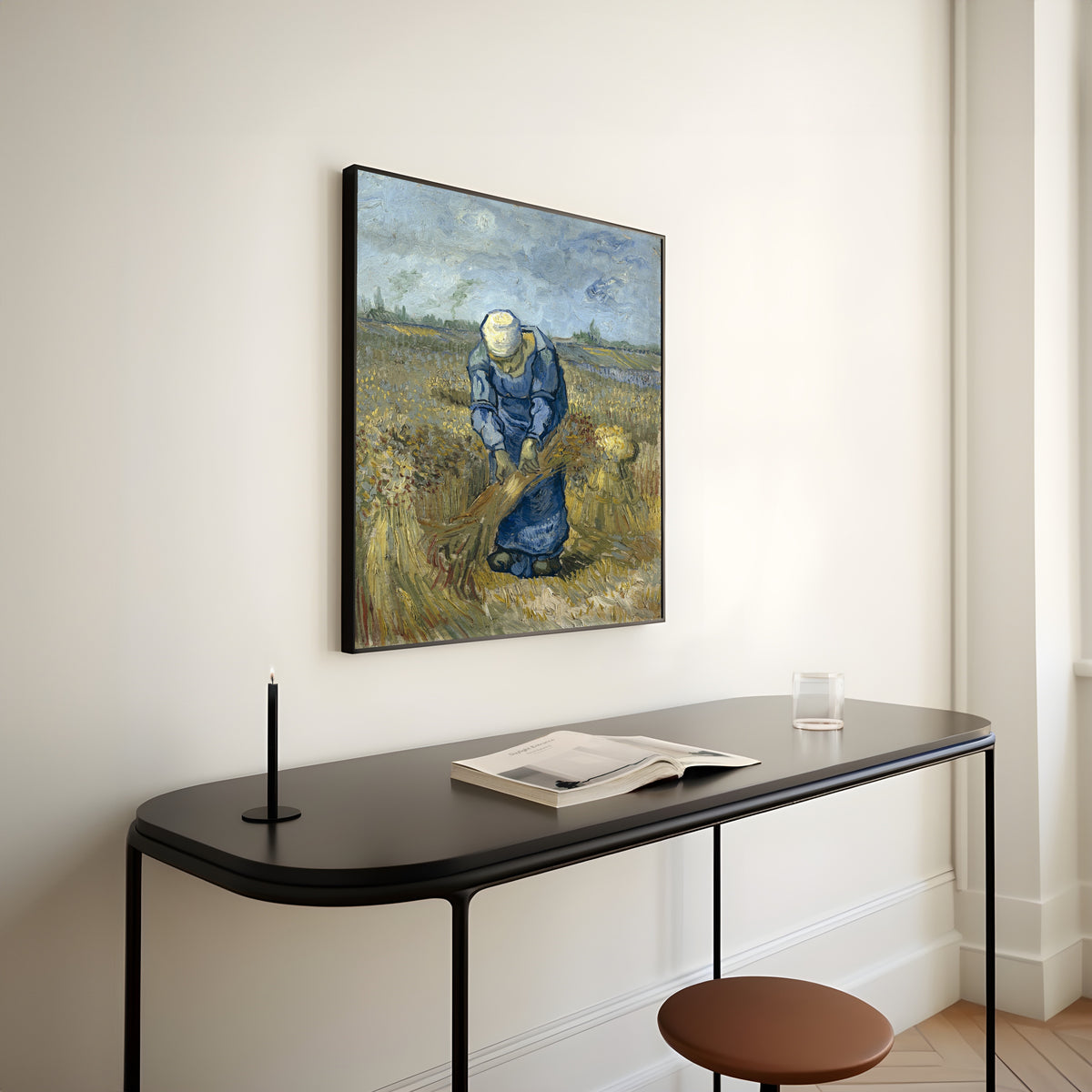 Vincent van Gogh — Peasant Woman Binding Sheaves | Fine Art Print