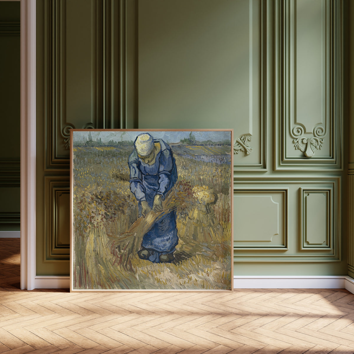 Vincent van Gogh — Peasant Woman Binding Sheaves | Fine Art Print