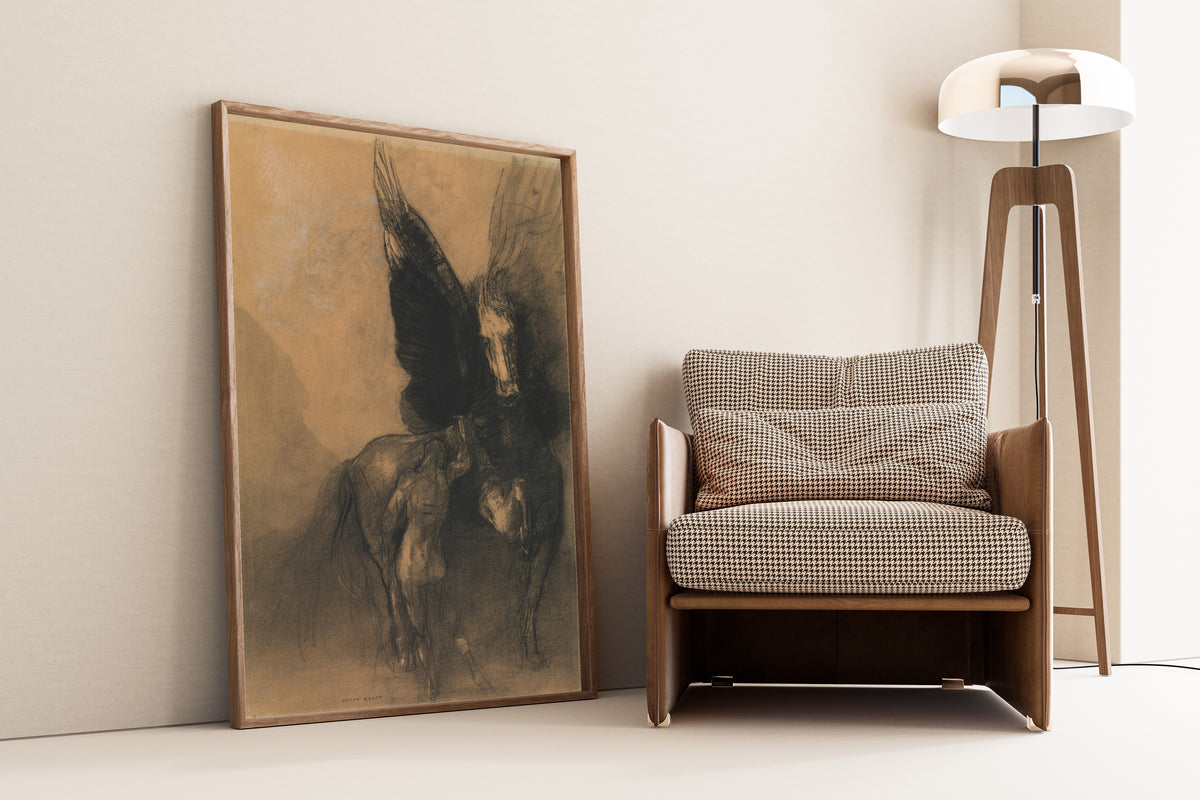 Odilon Redon — Pegasus and Bellerophon | Symbolist Art Print