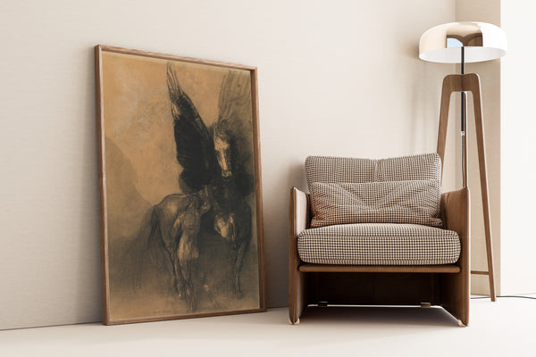 Odilon Redon — Pegasus and Bellerophon | Symbolist Art Print