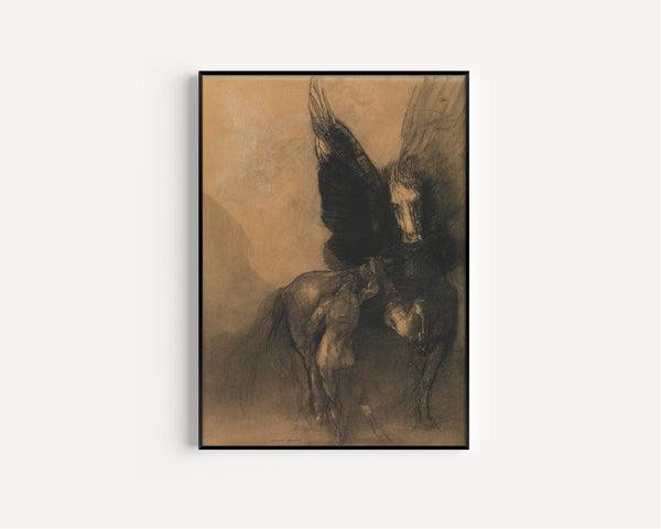 Odilon Redon — Pegasus and Bellerophon | Symbolist Art Print
