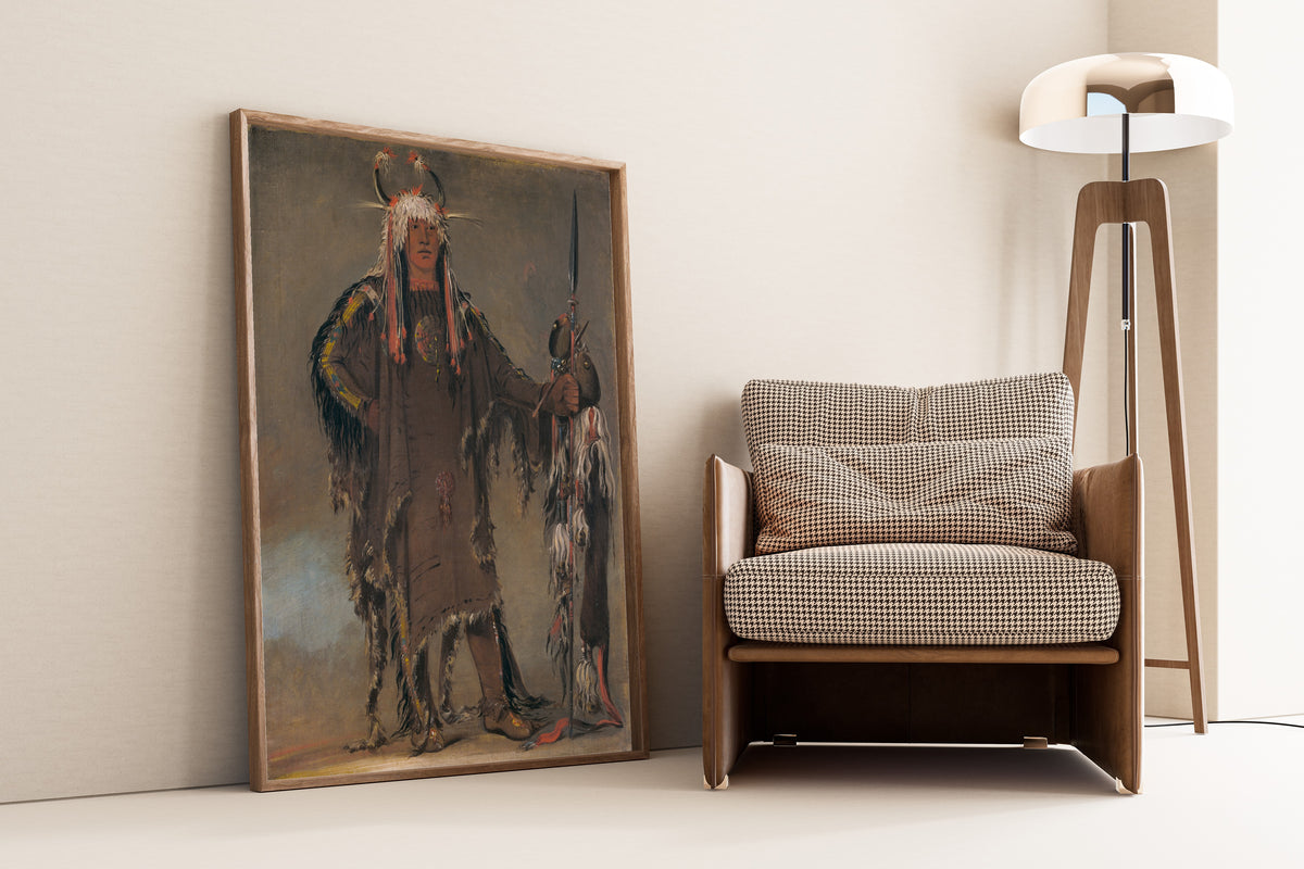 George Catlin — Peh-tó-pe-kiss, Eagle’s Ribs, a Piegan Chief | Western Art Print