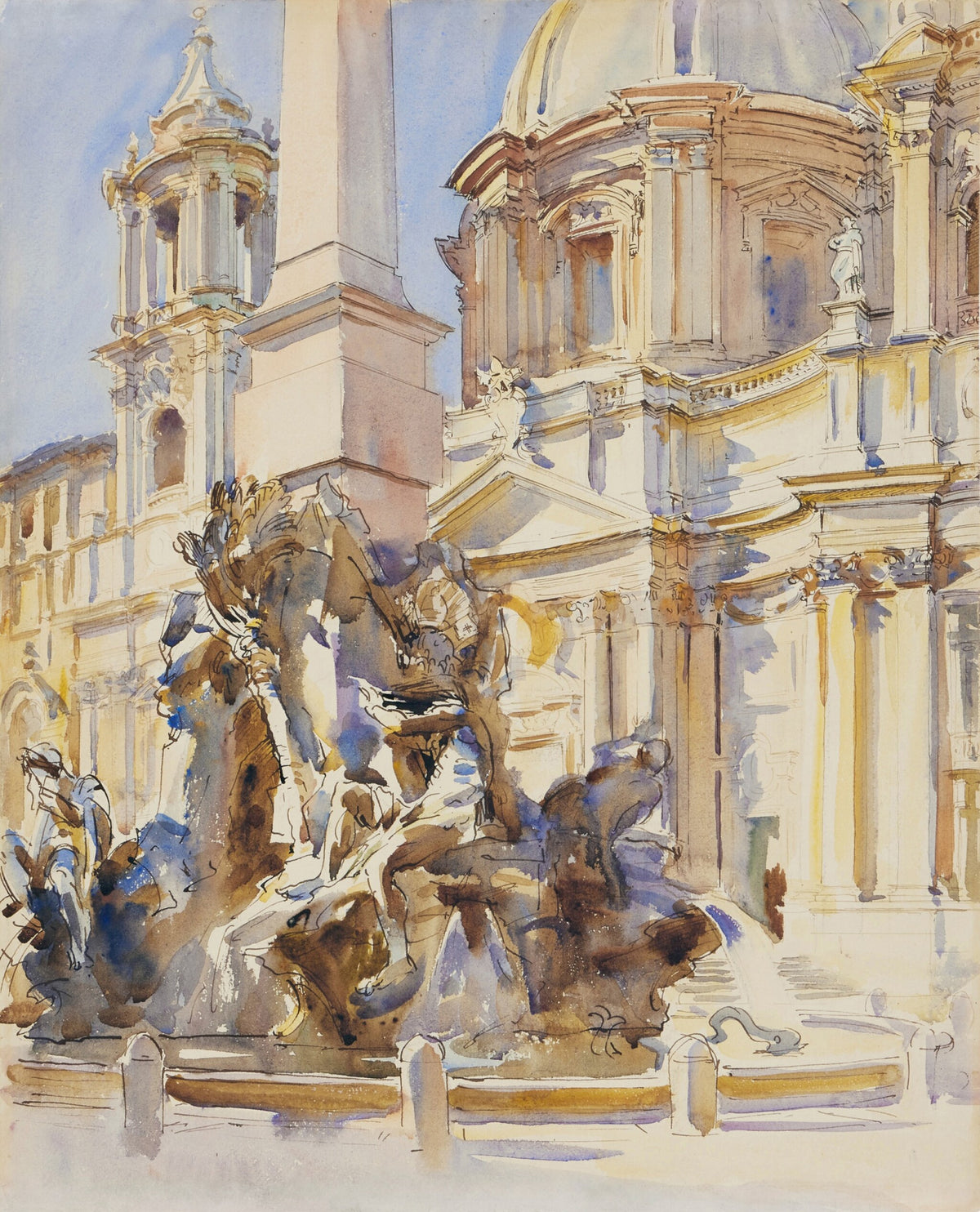 John Singer Sargent — Piazza Navona, Rome | Fine Art Print