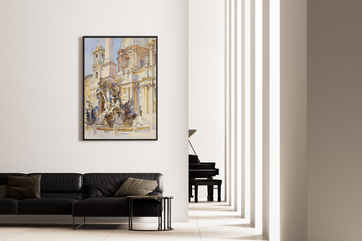 John Singer Sargent — Piazza Navona, Rome | Fine Art Print