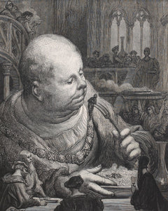 Gustave Doré — Pilgrims Eaten in a Salad | Wood Engraving Print