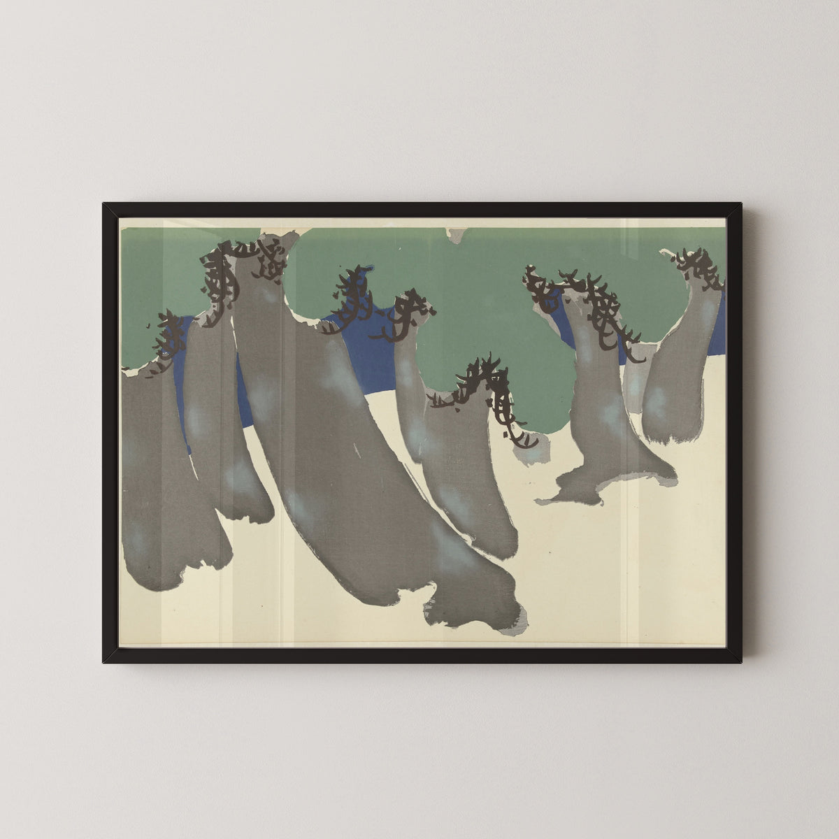 Kamisaka Sekka — Pine Trees | Japanese Woodblock Print