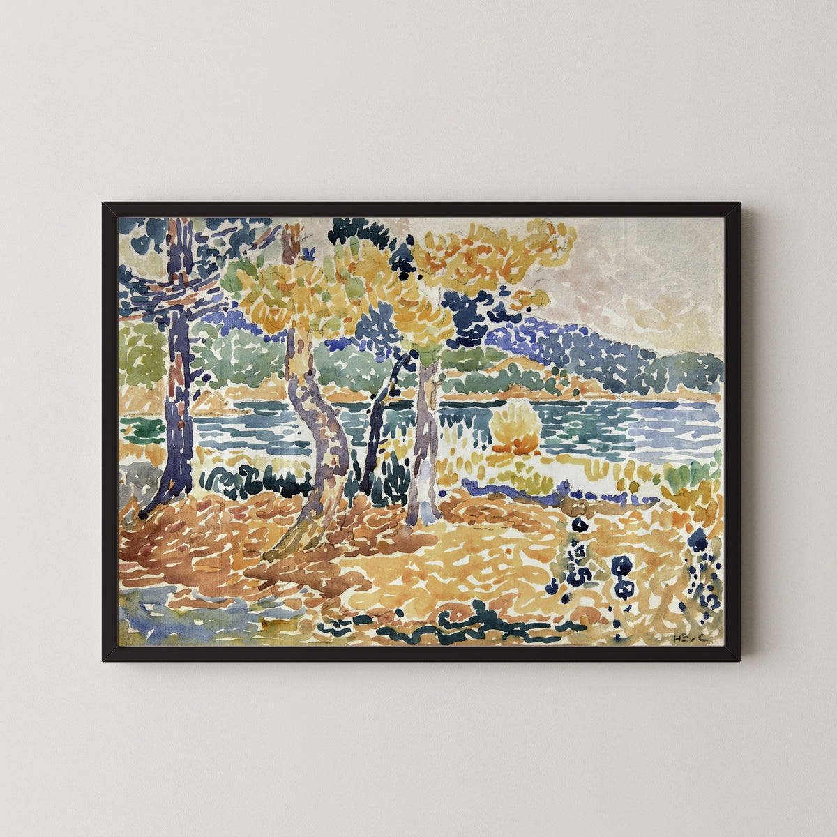 Henri-Edmond Cross — Pines on the Coastline | Fine Art Print