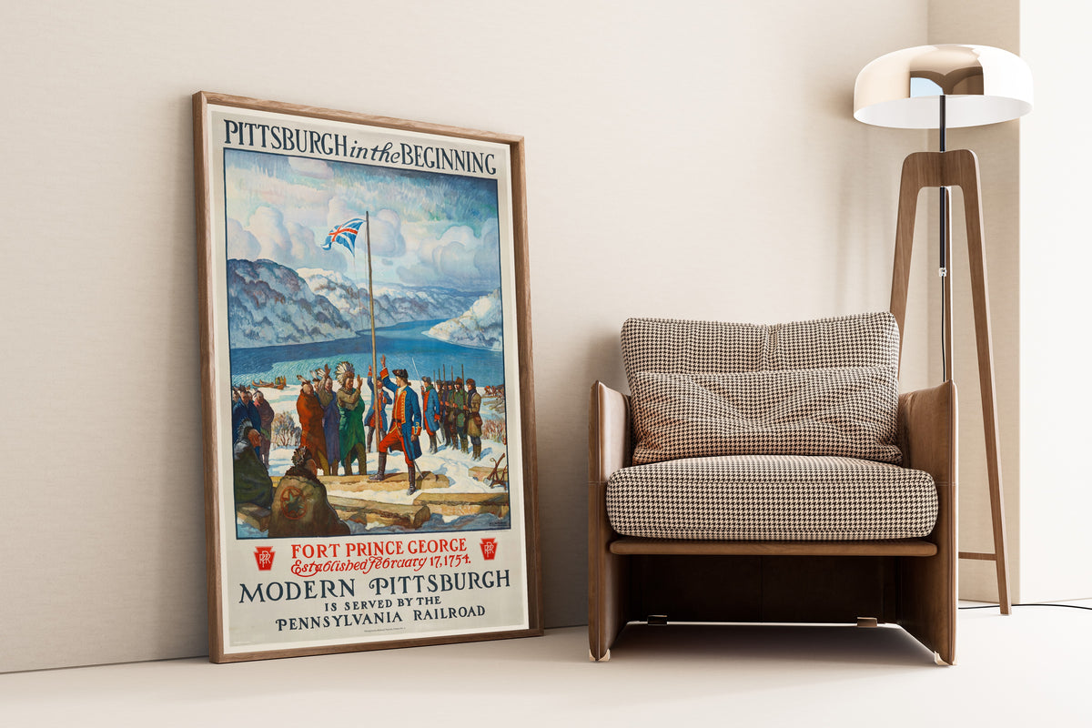 N. C. Wyeth — Pittsburgh in the Beginning | Vintage Poster Print
