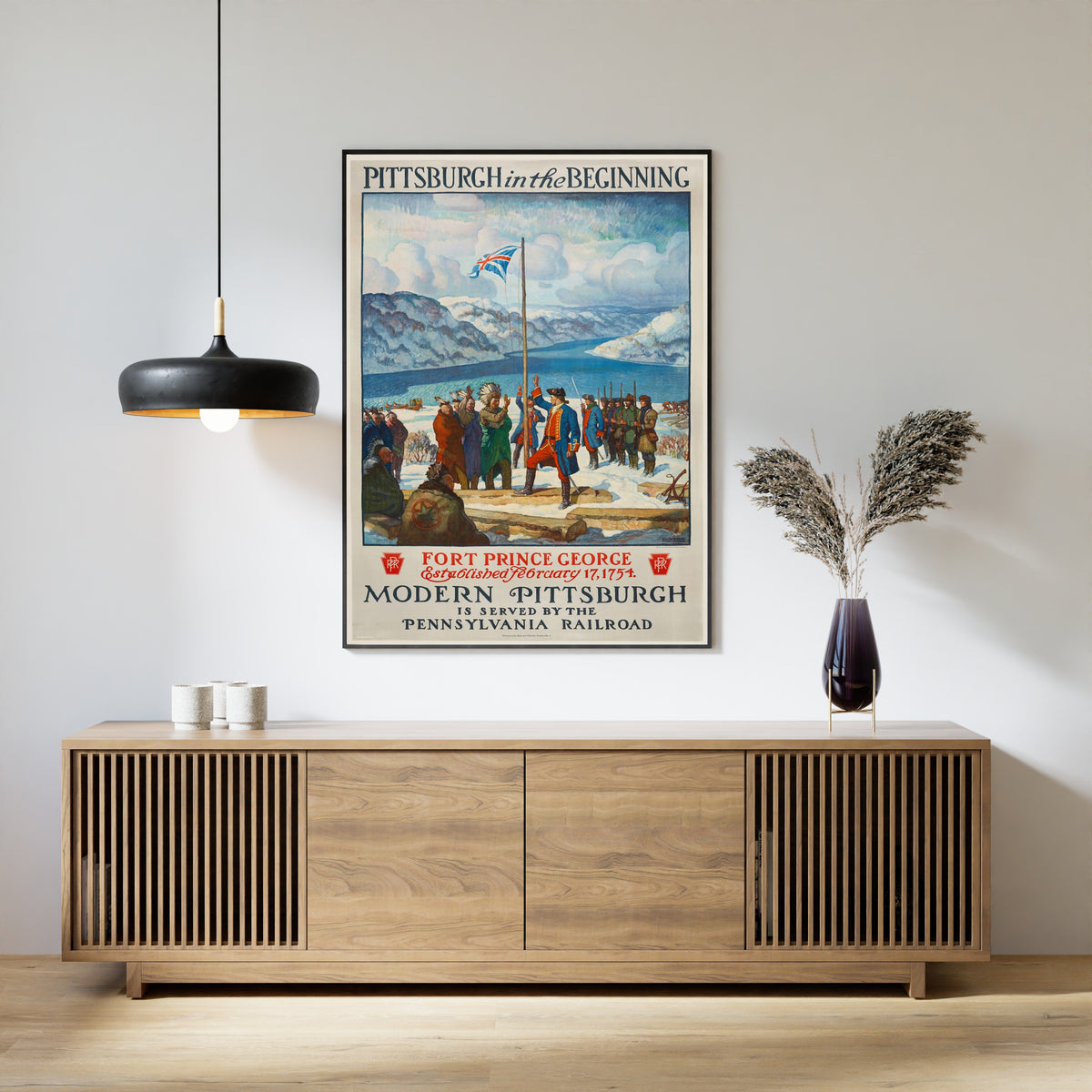 N. C. Wyeth — Pittsburgh in the Beginning | Vintage Poster Print
