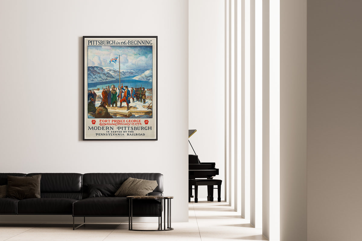 N. C. Wyeth — Pittsburgh in the Beginning | Vintage Poster Print