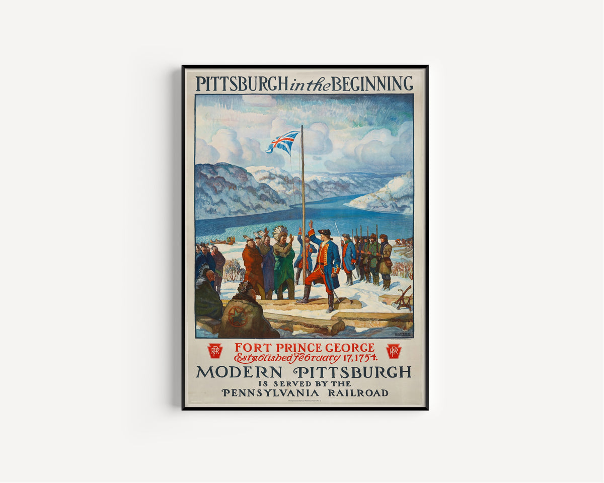 N. C. Wyeth — Pittsburgh in the Beginning | Vintage Poster Print