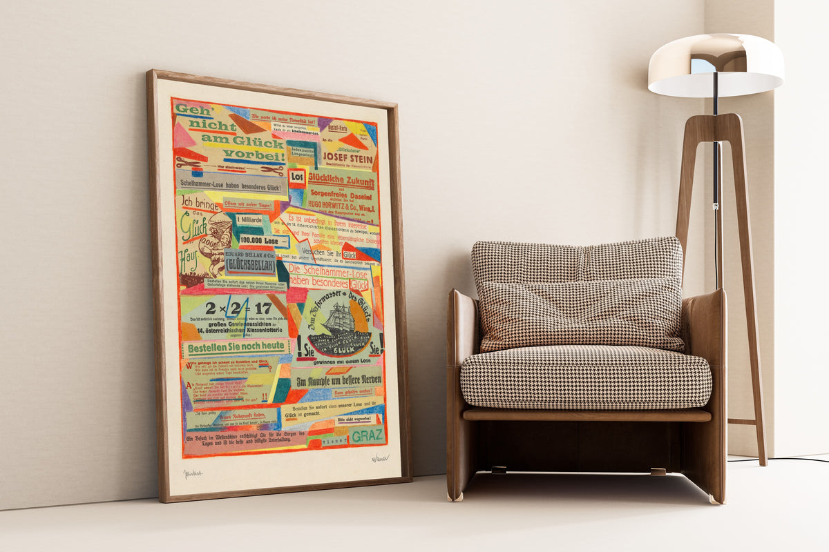 Karl Wiener — Plakat (Poster) | Collage Art Print