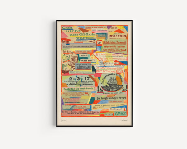 Karl Wiener — Plakat (Poster) | Collage Art Print