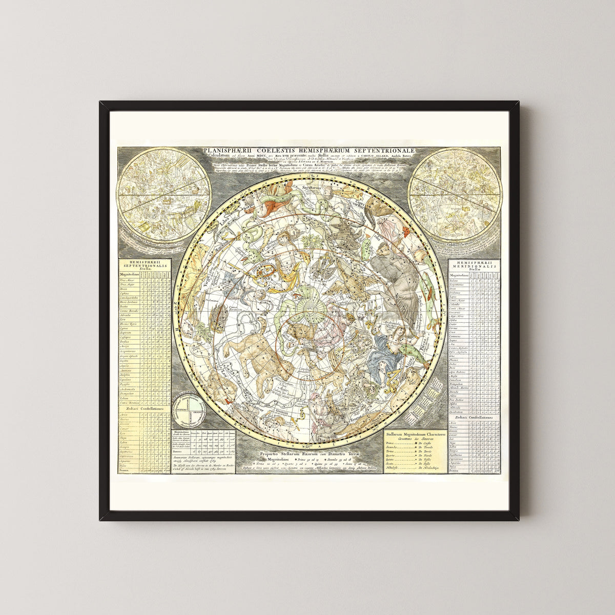 Carel Allard — Planisphaerii Coelestis Hemisphaerium Septentrionale | Antique Celestial Chart Print