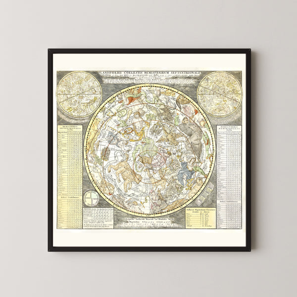 Carel Allard — Planisphaerii Coelestis Hemisphaerium Septentrionale | Antique Celestial Chart Print