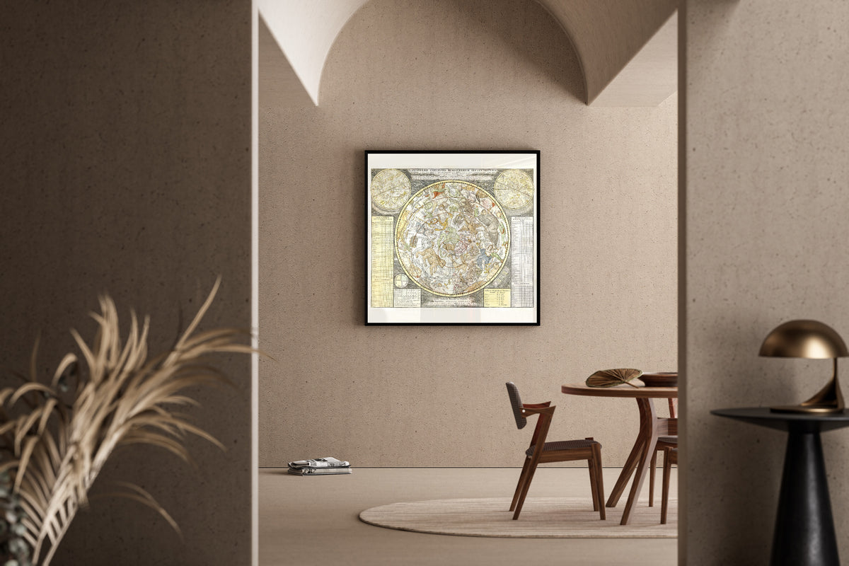 Carel Allard — Planisphaerii Coelestis Hemisphaerium Septentrionale | Antique Celestial Chart Print